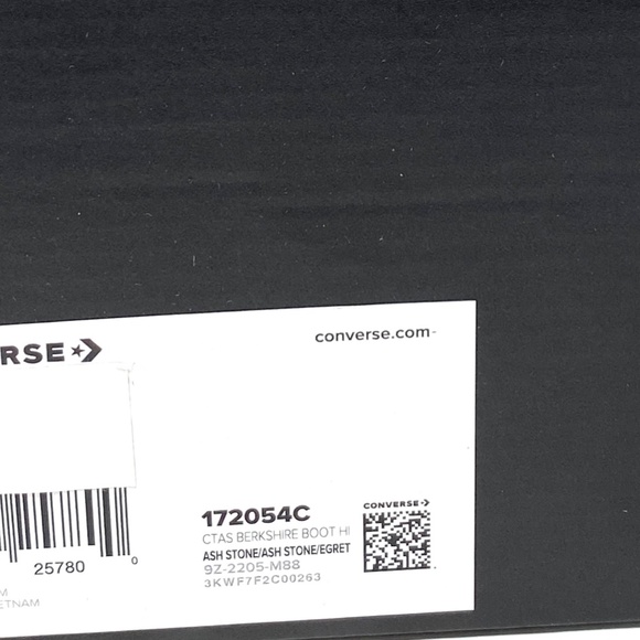 Converse CTAS Berkshire Boot High Top White Gray Women Leather Sneakers 172054C - Picture 8 of 10